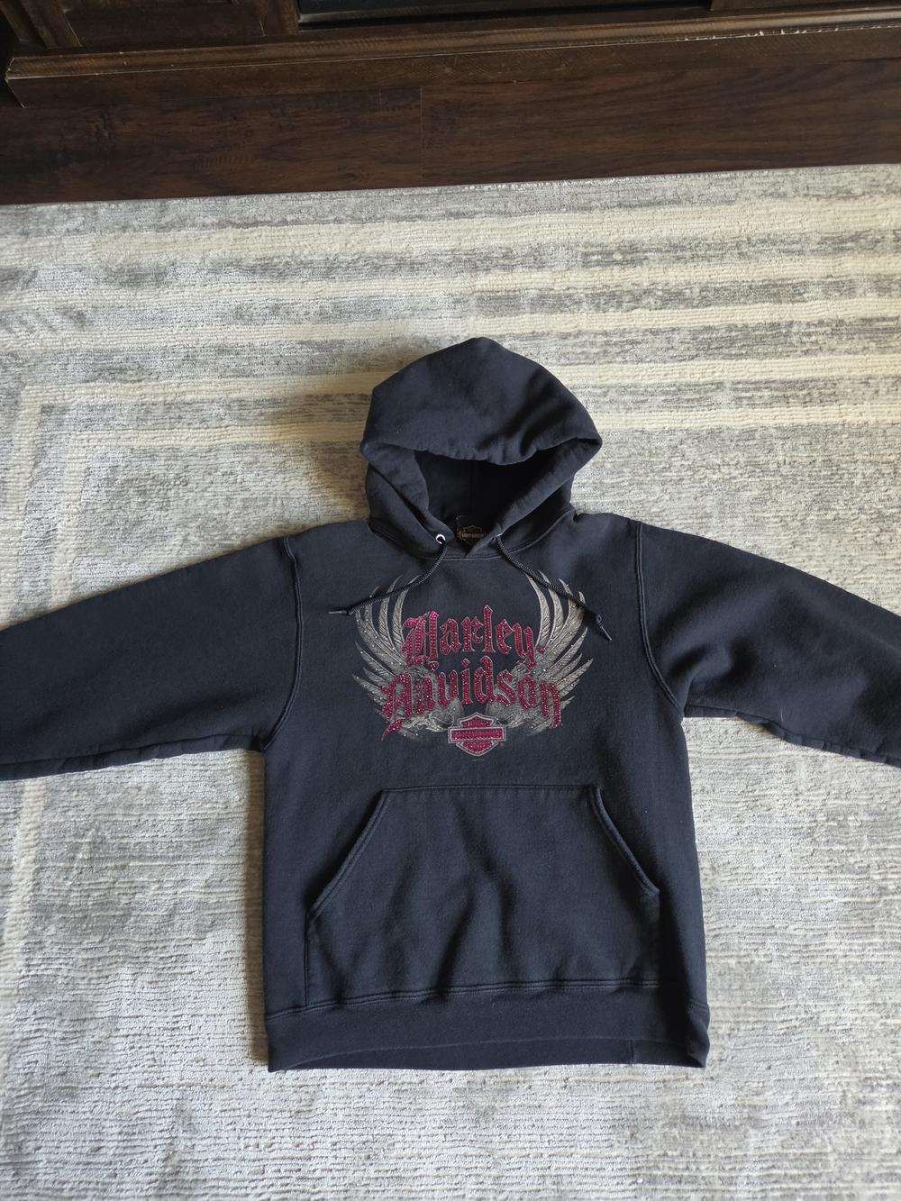 Woman's Harley-Davidson Y2K Hoodie size S Lathrop